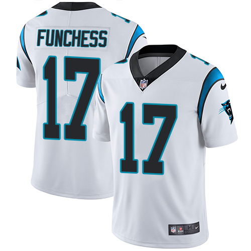 Nike Panthers #17 Devin Funchess White Men's Stitched NFL Vapor Untouchable Limited Jersey